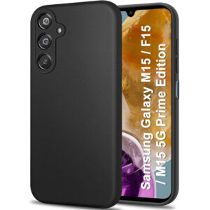 SAMSUNG GALAXY M15, SAMSUNG GALAXY F15, SAMSUNG GALAXY M15 PRIME Black Silicon Case - Image 1