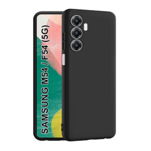 SAMSUNG GALAXY M54 5G, SAMSUNG GALAXY F54 5G Black Silicon Case - Image 1