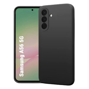 SAMSUNG GALAXY A56 5G Black Silicon Case - Image 1