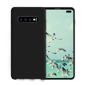 SAMSUNG GALAXY S10 PLUS Black Silicon Case - Image 1