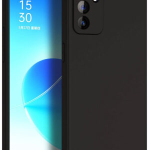 OPPO RENO 6 5G Black Silicon Case - Image 1