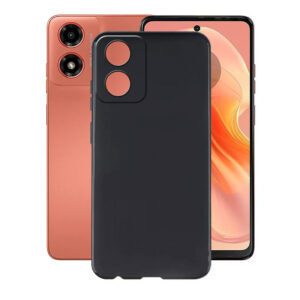 MOTOROLA G04S Black Silicon Case - Image 1