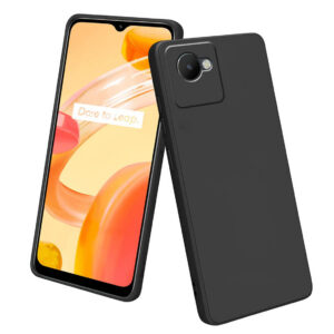REALME C30 Black Silicon Case - Image 1