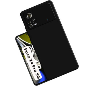 POCO X4 PRO 5G Black Silicon Case - Image 1