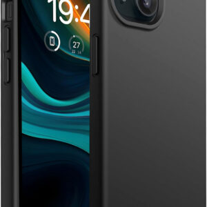 APPLE IPHONE 15 PLUS Black Silicon Case - Image 1