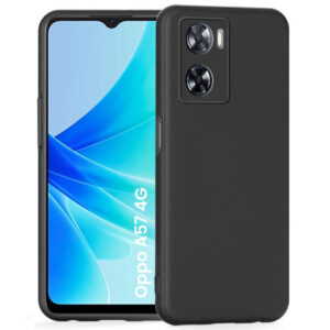 OPPO A57 4G Black Silicon Case - Image 1