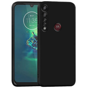 MOTOROLA G8 PLUS Black Silicon Case - Image 1