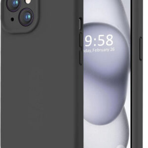 APPLE IPHONE 15 Black Silicon Case - Image 1