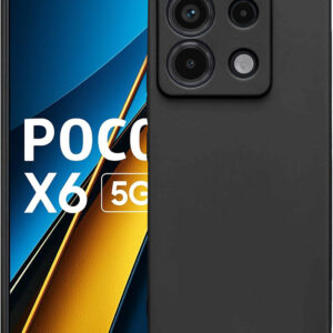 POCO X6 5G Black Silicon Case - Image 1