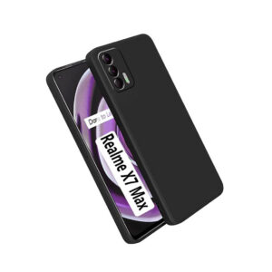 REALME X7 MAX Black Silicon Case - Image 1