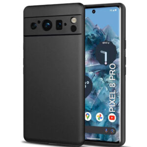 GOOGLE PIXEL 8 PRO Black Silicon Case - Image 1