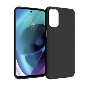 MOTOROLA MOTO E22S Black Silicon Case - Image 1
