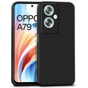 OPPO A79 5G Black Silicon Case - Image 1