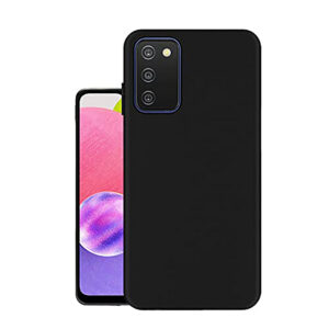 SAMSUNG GALAXY A03S Black Silicon Case - Image 1