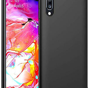 SAMSUNG GALAXY A70 Black Silicon Case - Image 1