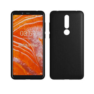 NOKIA 3.1 PLUS Black Silicon Case - Image 1