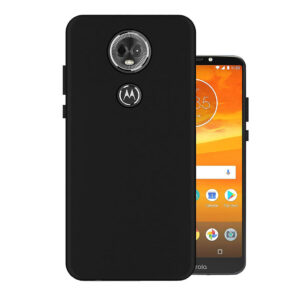 MOTOROLA E5 PLUS Black Silicon Case - Image 1