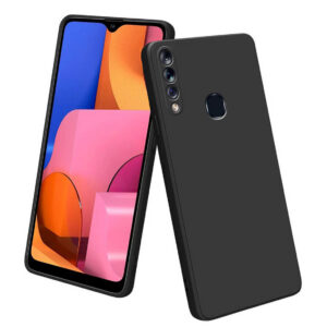 SAMSUNG GALAXY A20S Black Silicon Case - Image 1