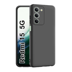 XIAOMI REDMI 15 5G Black Silicon Case - Image 1