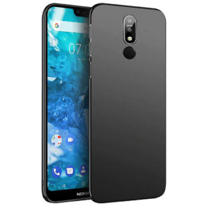 NOKIA 7.1 Black Silicon Case - Image 1