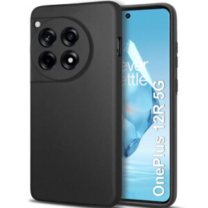 ONEPLUS 12R 5G Black Silicon Case - Image 1