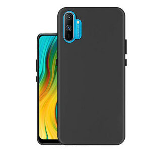 REALME C3 Black Silicon Case - Image 1