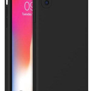APPLE IPHONE XS MAX Black Silicon Case - Image 1