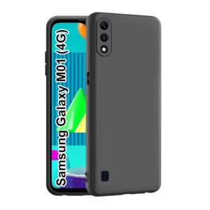 SAMSUNG GALAXY M01 Black Silicon Case - Image 1