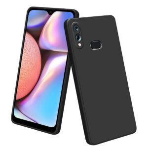 SAMSUNG GALAXY A10S, SAMSUNG GALAXY M01S Black Silicon Case - Image 1