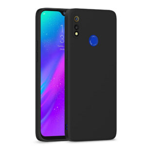 REALME 3 Black Silicon Case - Image 1