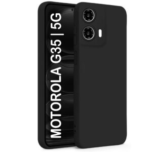 MOTOROLA G35 5G Black Silicon Case - Image 1