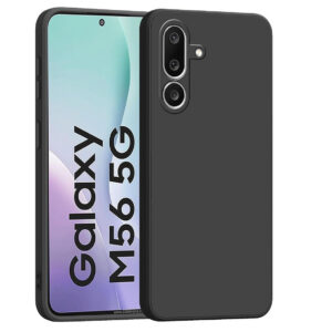 SAMSUNG GALAXY M56 5G, SAMSUNG GALAXY F56 5G Black Silicon Case - Image 1