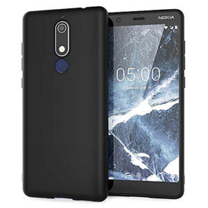 NOKIA 5.1 (2018) Black Silicon Case - Image 1