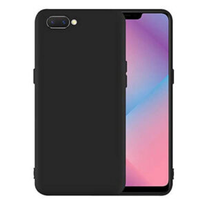REALME C2 Black Silicon Case - Image 1