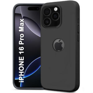 APPLE IPHONE 16 PRO MAX Black Silicon Case - Image 1