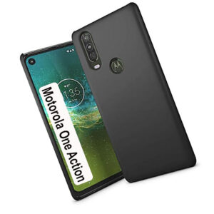 MOTOROLA ONE ACTION Black Silicon Case - Image 1