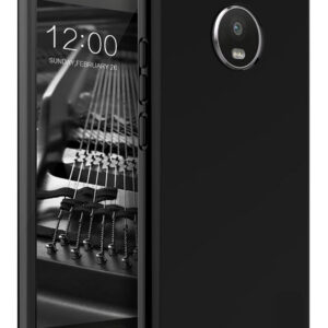 MOTOROLA MOTO G5 PLUS Black Silicon Case - Image 1