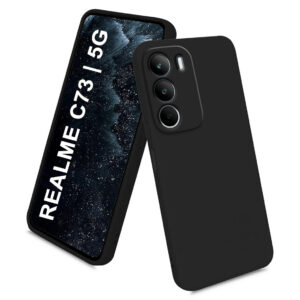 REALME C73 5G Black Silicon Case - Image 1