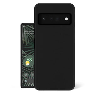 GOOGLE PIXEL 6 PRO Black Silicon Case - Image 1