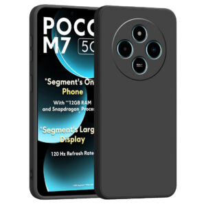 POCO M7 5G Black Silicon Case - Image 1