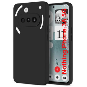 NOTHING PHONE 3A Black Silicon Case - Image 1