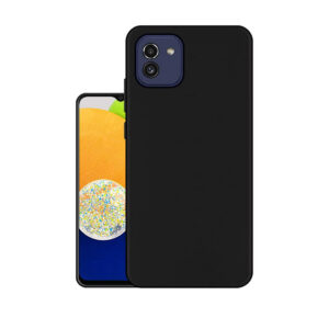 SAMSUNG GALAXY A03 Black Silicon Case - Image 1