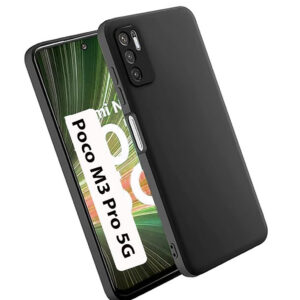POCO M3 PRO 5G Black Silicon Case - Image 1