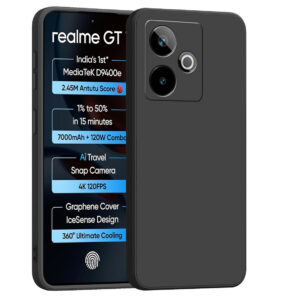 REALME GT 7 5G Black Silicon Case - Image 1