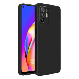 OPPO F19 PRO PLUS 5G Black Silicon Case - Image 1