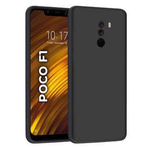 POCO F1 Black Silicon Case - Image 1