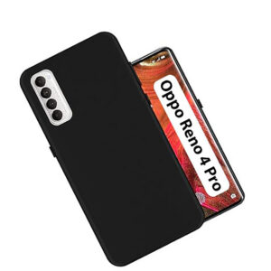 OPPO RENO 4 PRO 5G Black Silicon Case - Image 1