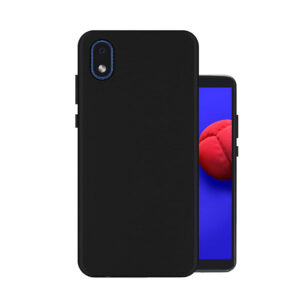 SAMSUNG GALAXY M01 CORE Black Silicon Case - Image 1
