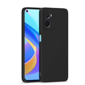 OPPO A76, OPPO A96, OPPO A36 Black Silicon Case - Image 1