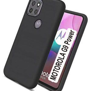 MOTOROLA G9 POWER Black Silicon Case - Image 1